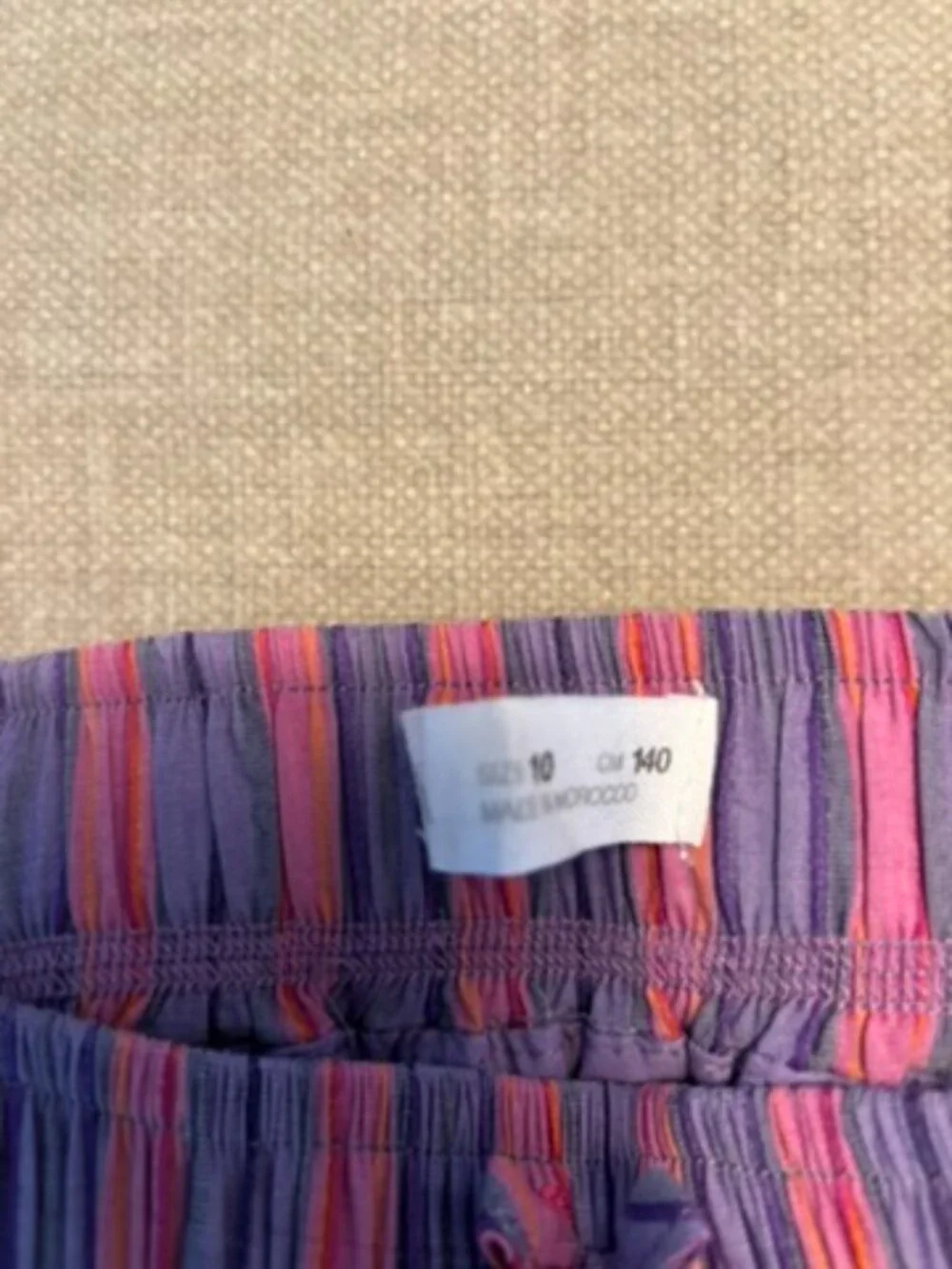 Zara striped cargo skirt, Girls' size 10